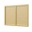 П60120Р беж, Экран радиаторный ПР фланец 600х1200 пластик Beige ERA