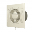 SLIM 5C Ivory, Вентилятор накладной SLIM D125 обр.клапан Ivory DICITI