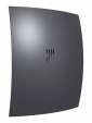 BREEZE 5C Dark gray metal, Вентилятор накладной BREEZE D125 обр.клапан Dark gray metal DICITI