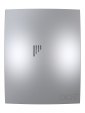 BREEZE 5C Gray metal, Вентилятор накладной BREEZE D125 обр.клапан Gray metal DICITI