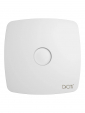 RIO 4C Matt white, Вентилятор накладной RIO D100 обр.клапан Matt white DICITI