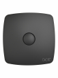 RIO 5C Matt black, Вентилятор накладной RIO D125 обр.клапан Matt black DICITI