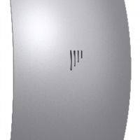 BREEZE 4C Gray metal, Вентилятор накладной BREEZE D100 обр.клапан Gray metal DICITI